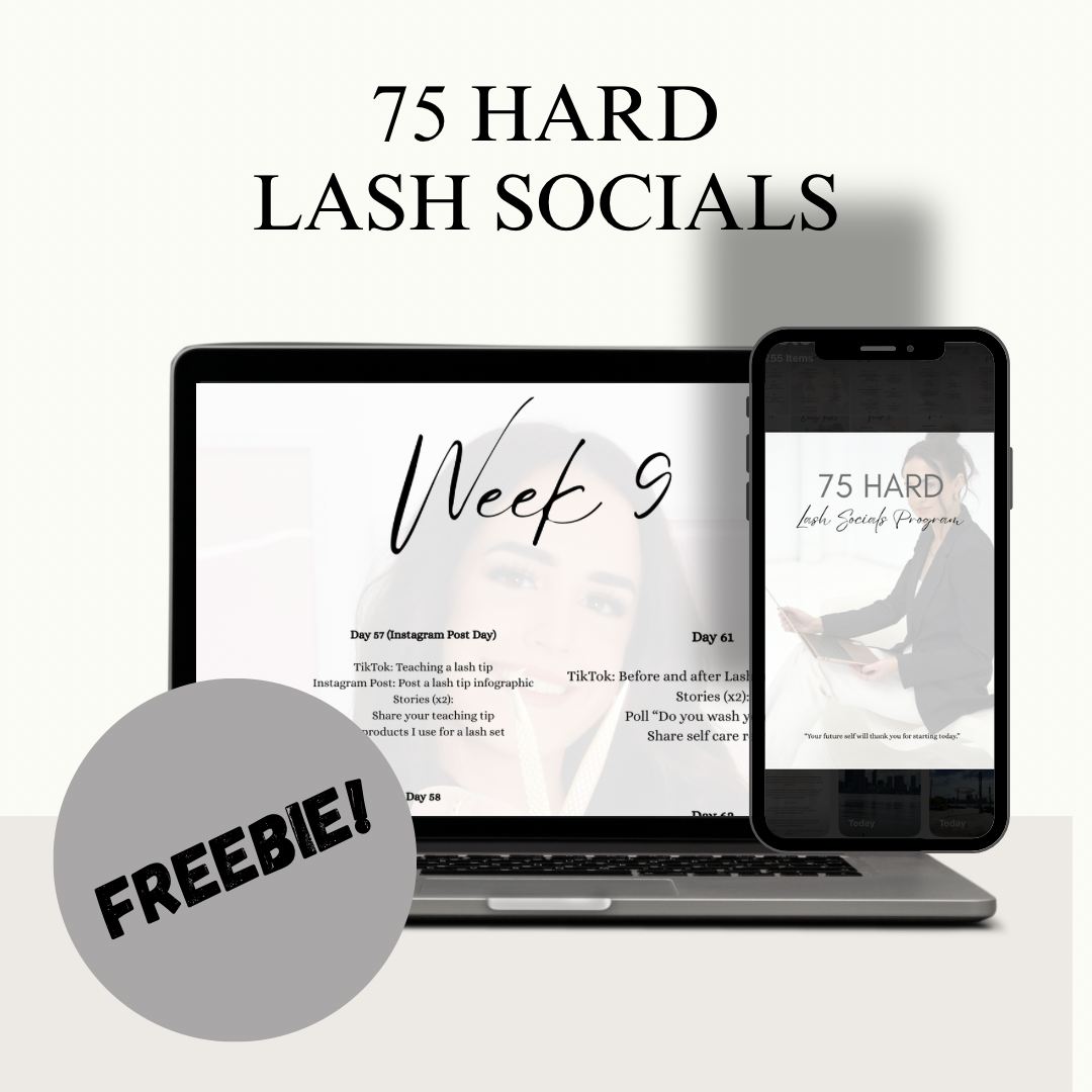 75 HARD LASH SOCIALS (FREEBIE)